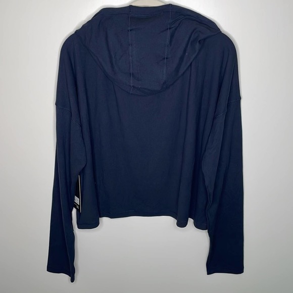 NWT 90 Degree by Reflex Women's Long Sleeve Hoodie Navy Large - Picture 5 of 6